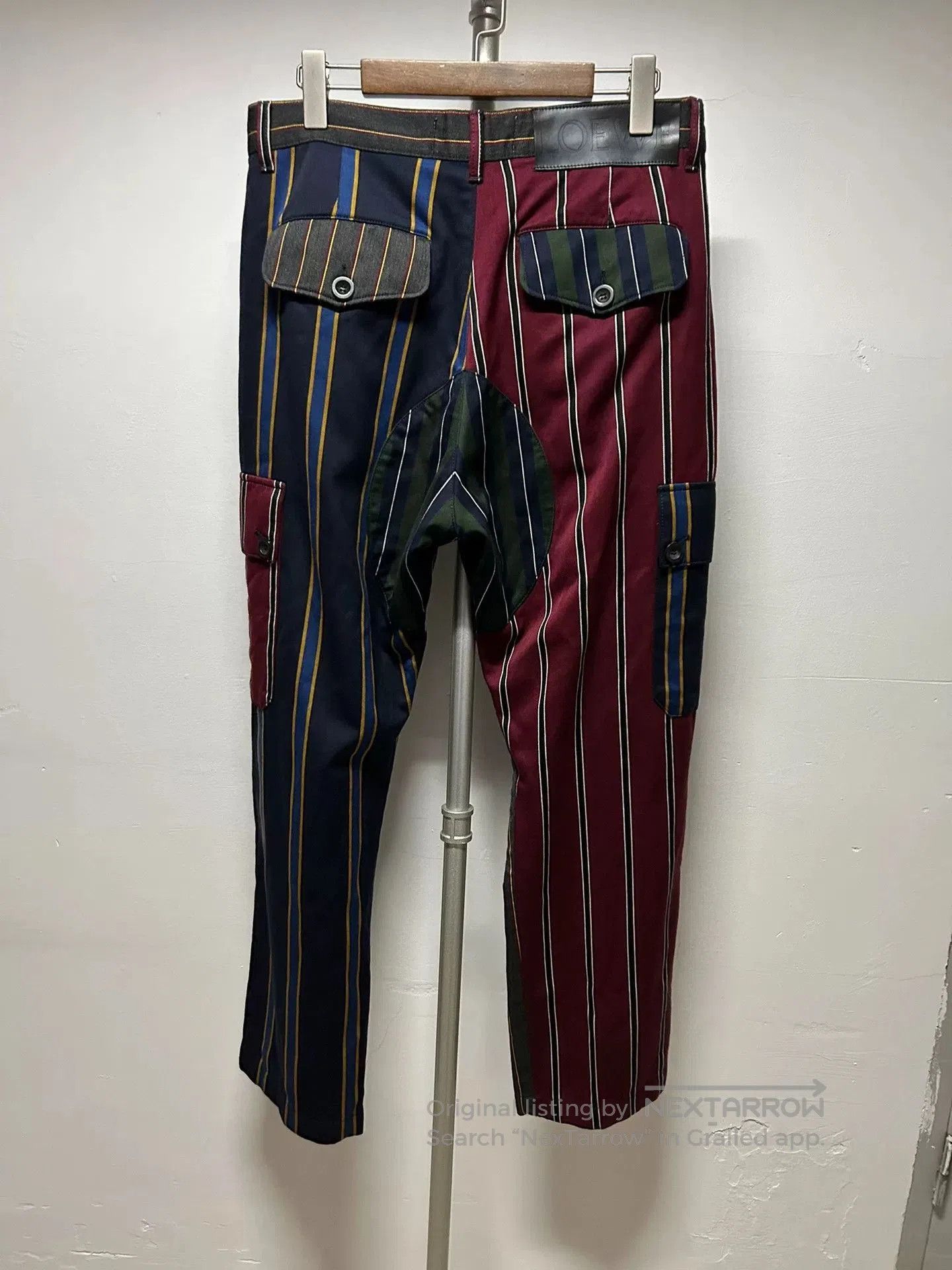 Loewe Loewe Patchwork Stripe Cargo Pants. Size US 32 / EU 48 - 4 Thumbnail