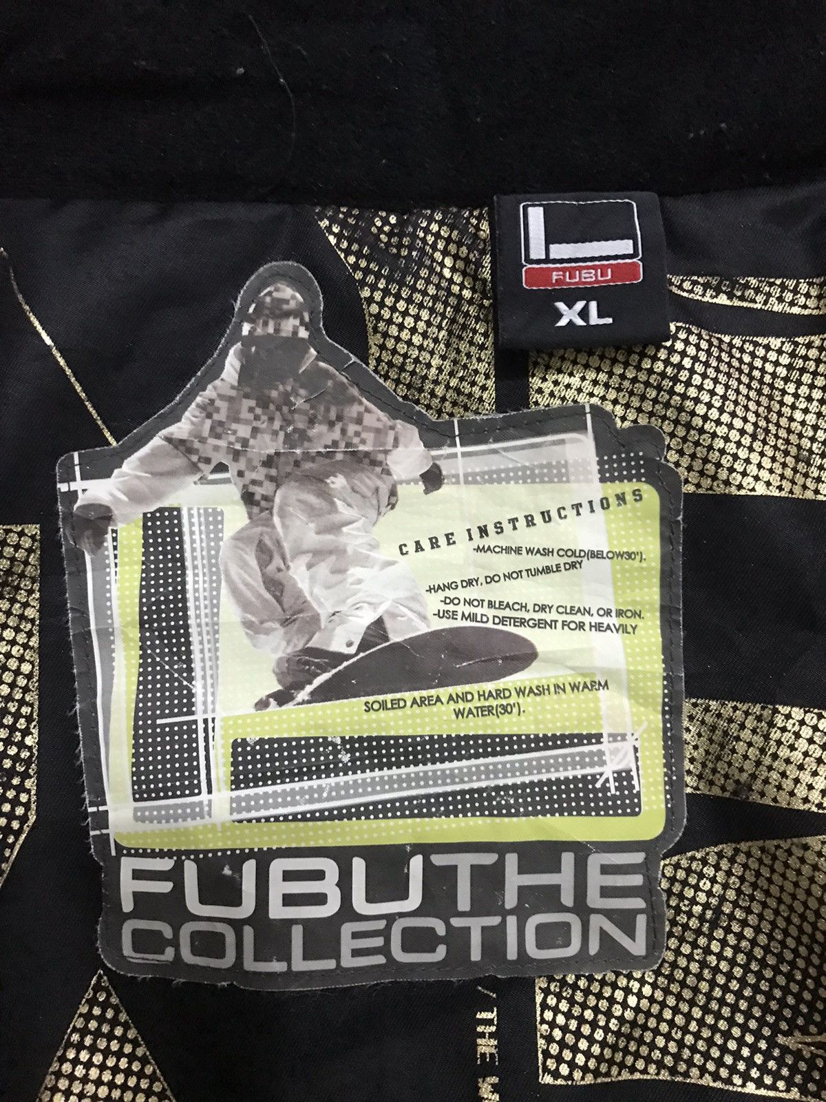 Fubu × Sports Specialties SNOWBOARDING JACKET BLACK GOLD FUBU Size US XL / EU 56 / 4 - 8 Thumbnail