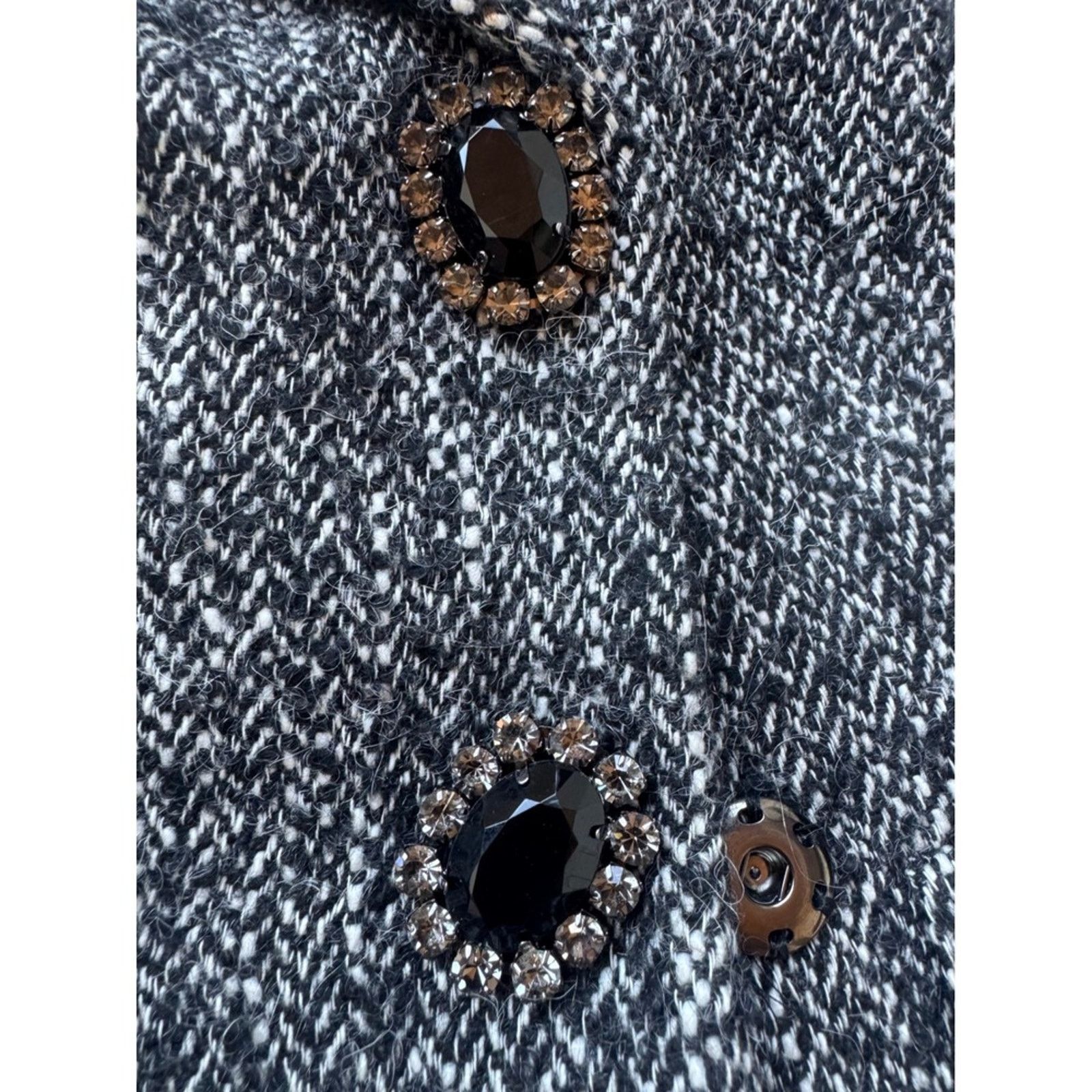 & Other Stories Luisa Spagnoli Blazer Skirt Suit Set Tweed Wool Blend Size L / US 10 / IT 46 - 7 Thumbnail