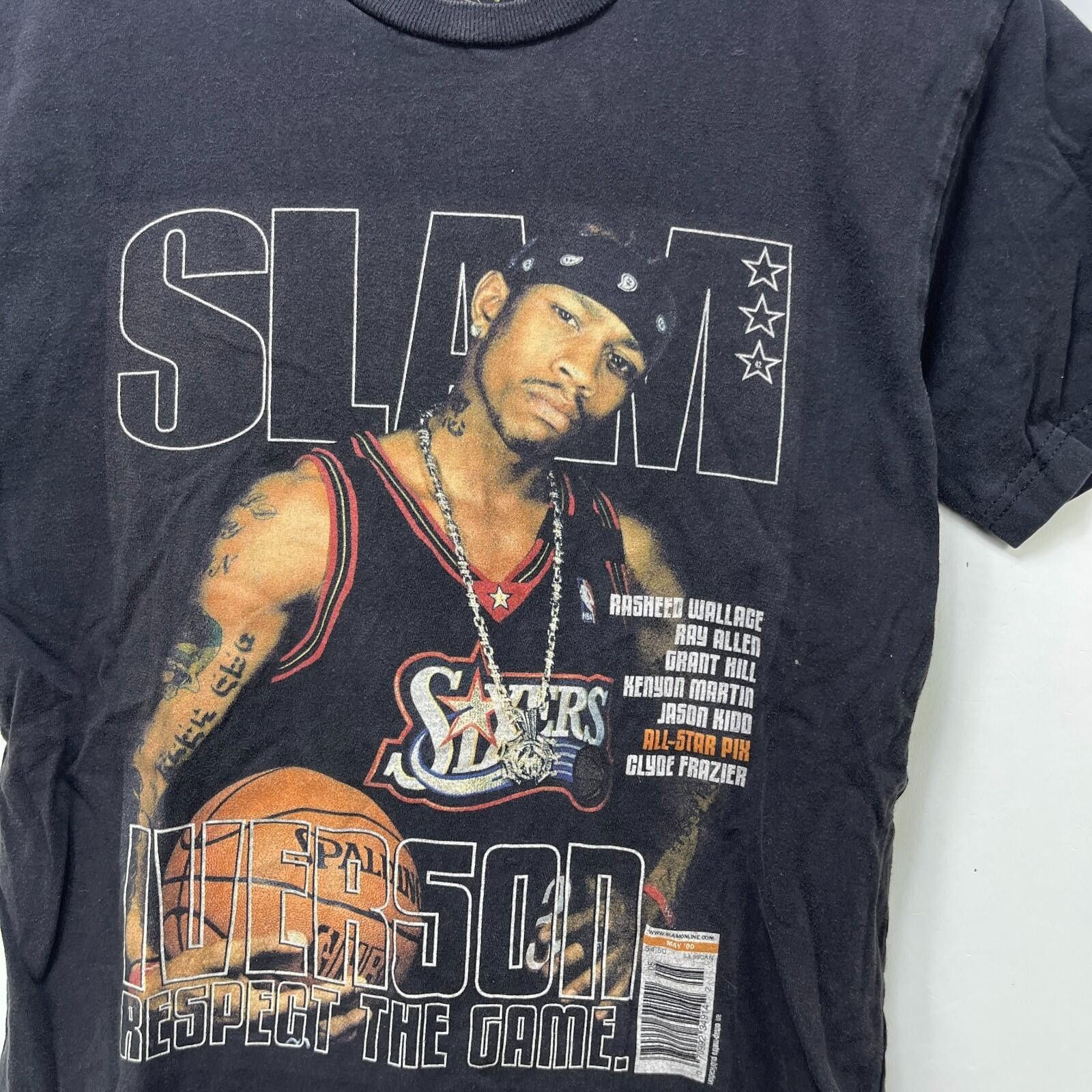 Mitchell & Ness Vintage Allen Iverson T Shirt Small 76ers Slam Mitchell Ness Size US S / EU 44-46 / 1 - 2 Thumbnail