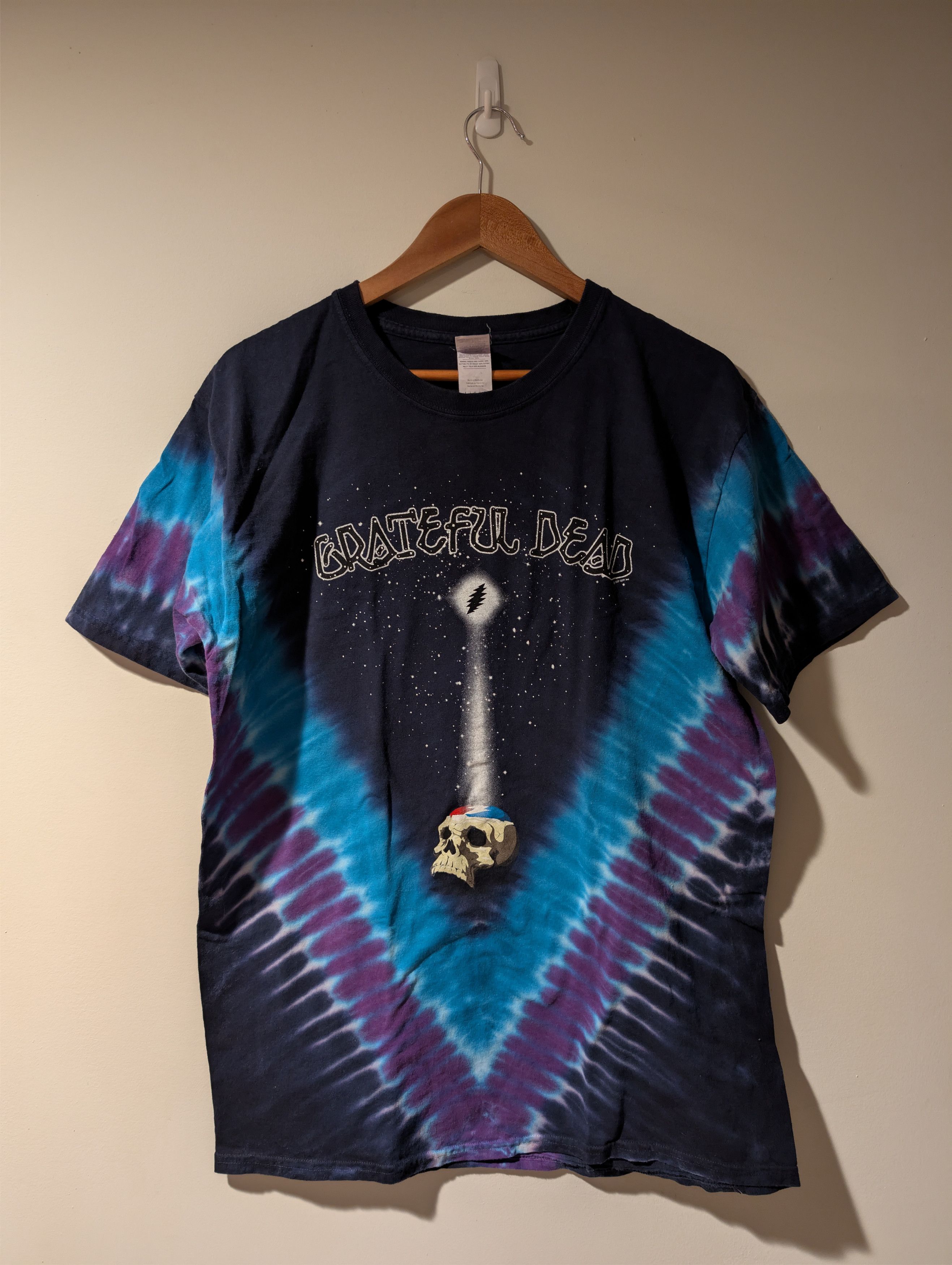 Vintage 2007 Grateful Dead Space Skull Tie Dye Large T-Shirt