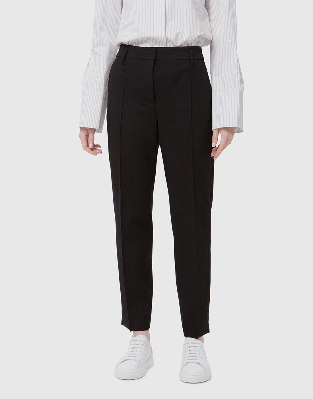 DOROTHEE SCHUMACHER Dorothee Schumacher Slim-leg Stretch-jersey Trousers Black Size 26" / US 2 / IT 38 - 4 Thumbnail