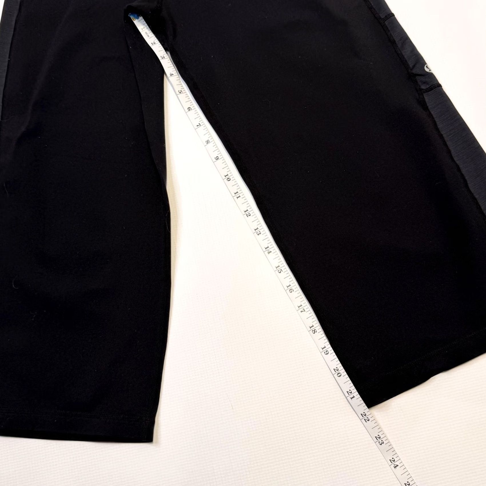 Lululemon Lululemon Pants Womens Medium Black Cropped Wide Leg Elastic Waist Zip Pocket Size 29" - 6 Thumbnail