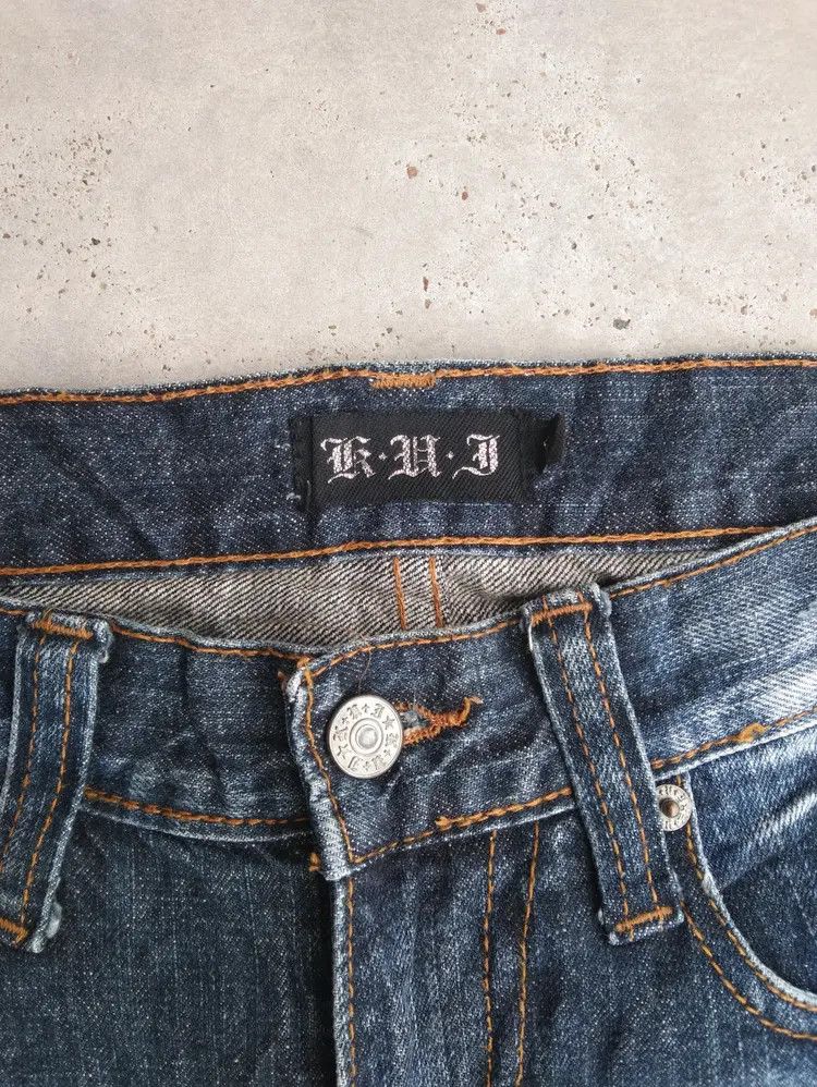 Jean Vintage K.H.J Boot Cut Distressed Jeans 30x31 Size US 30 / EU 46 - 4 Thumbnail