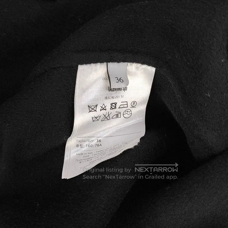Valentino Valentino Black wool coat Size XXS / US 00 / IT 34 - 4 Thumbnail