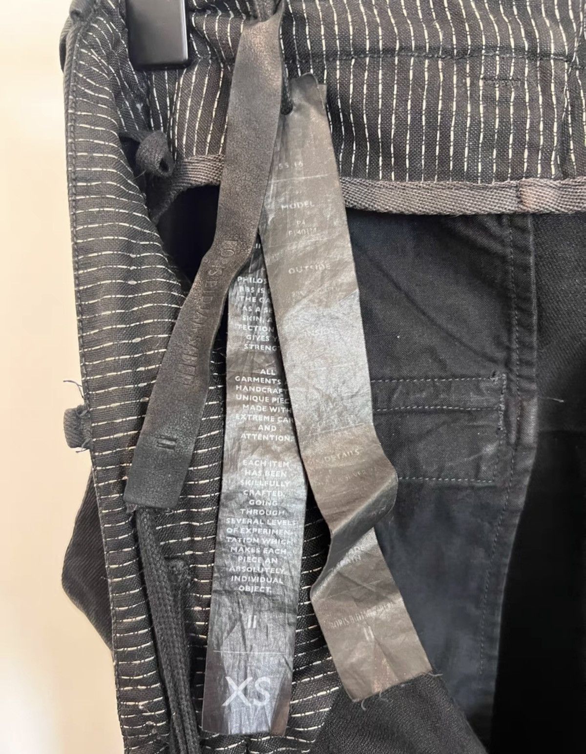 Boris Bidjan Saberi Boris Bidjan Saberi Waxed Coated Slim-Fit Denim Pants Size US 31 - 8 Thumbnail