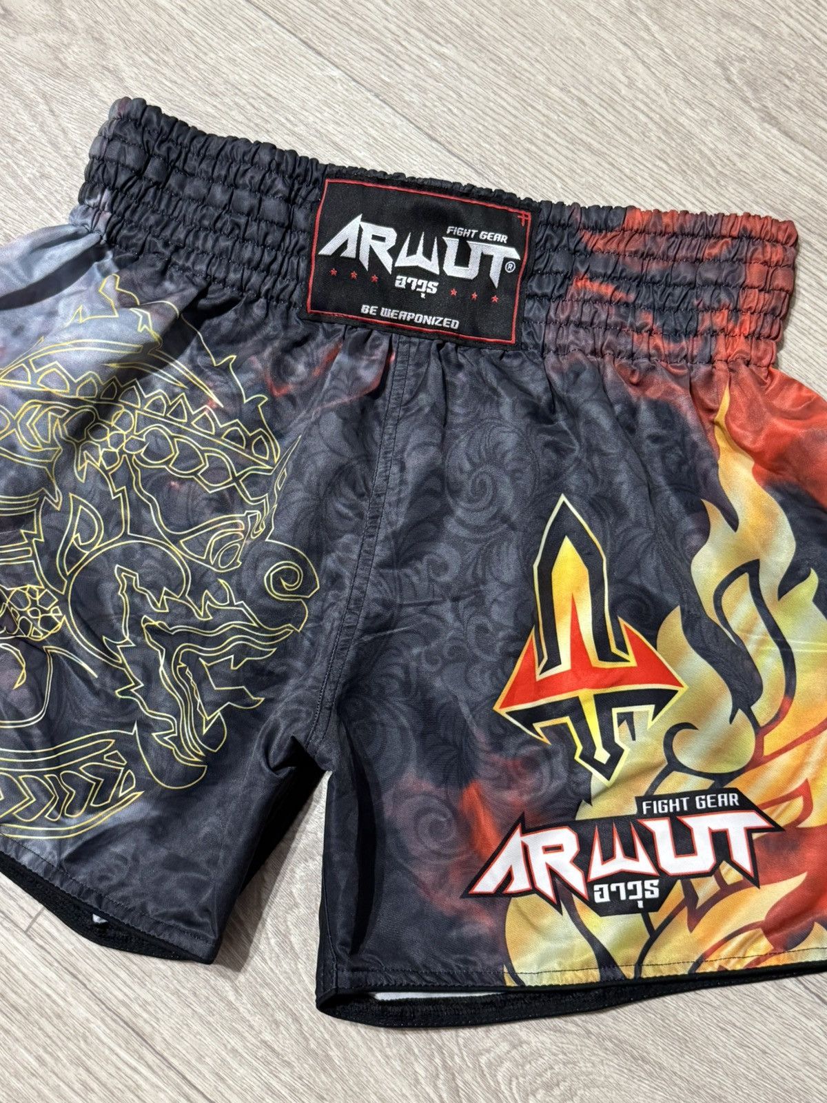 Japanese Brand 🔷ARWUT Hanuman Muay Thai Shorts🔷 Size US 34 / EU 50 - 2 Thumbnail