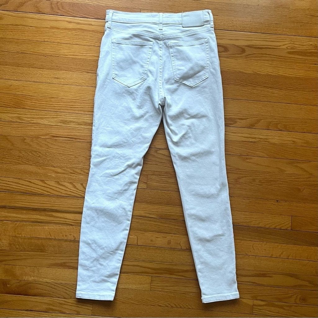 Everlane EVERLANE White High Waisted Skinny Ankle Jeans Size 26 Size 26" / US 2 / IT 38 - 3 Thumbnail