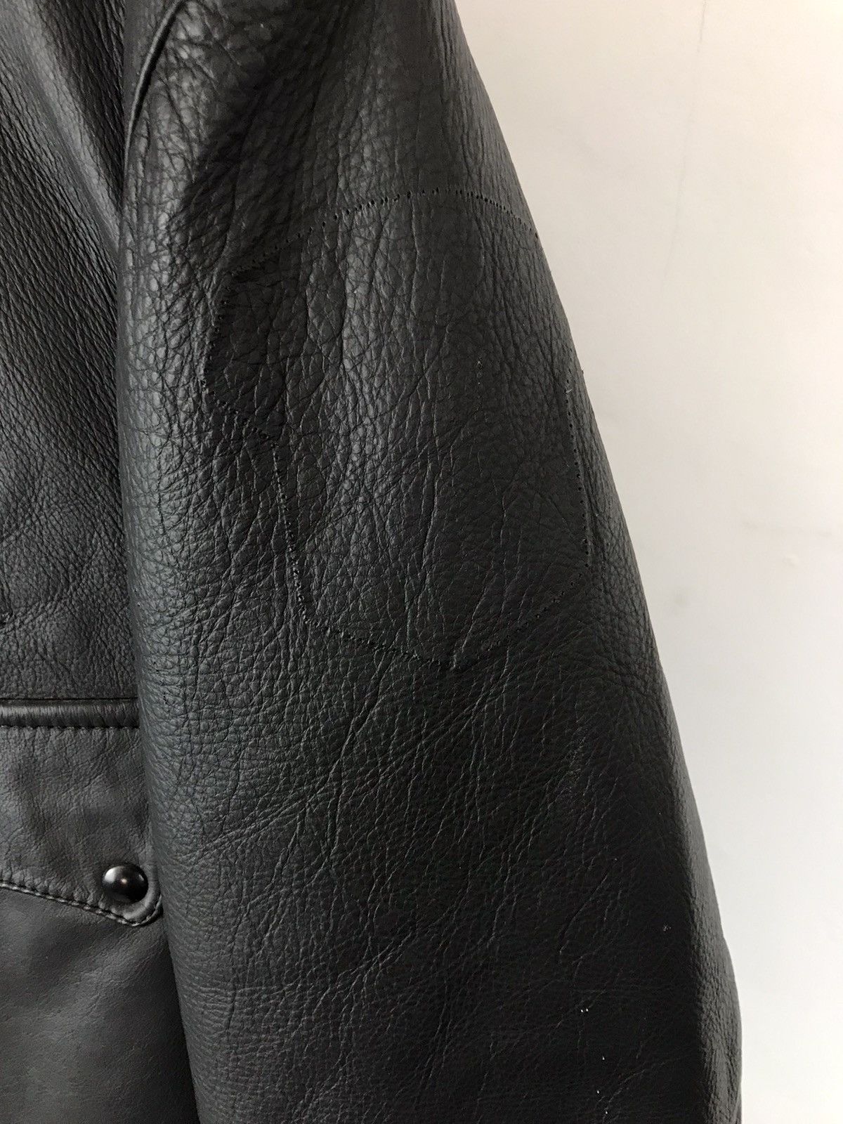 Vintage Men’s L/52,Real Leather Casual Black Dense Jacket,Bomber Size US L / EU 52-54 / 3 - 9 Thumbnail