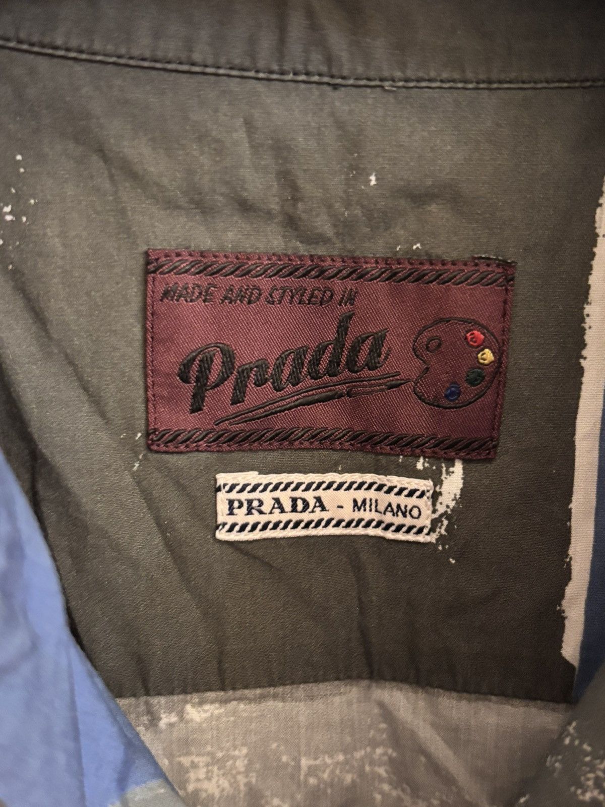 Prada Prada 2017 wine painting shirt Size US XL / EU 56 / 4 - 3 Thumbnail