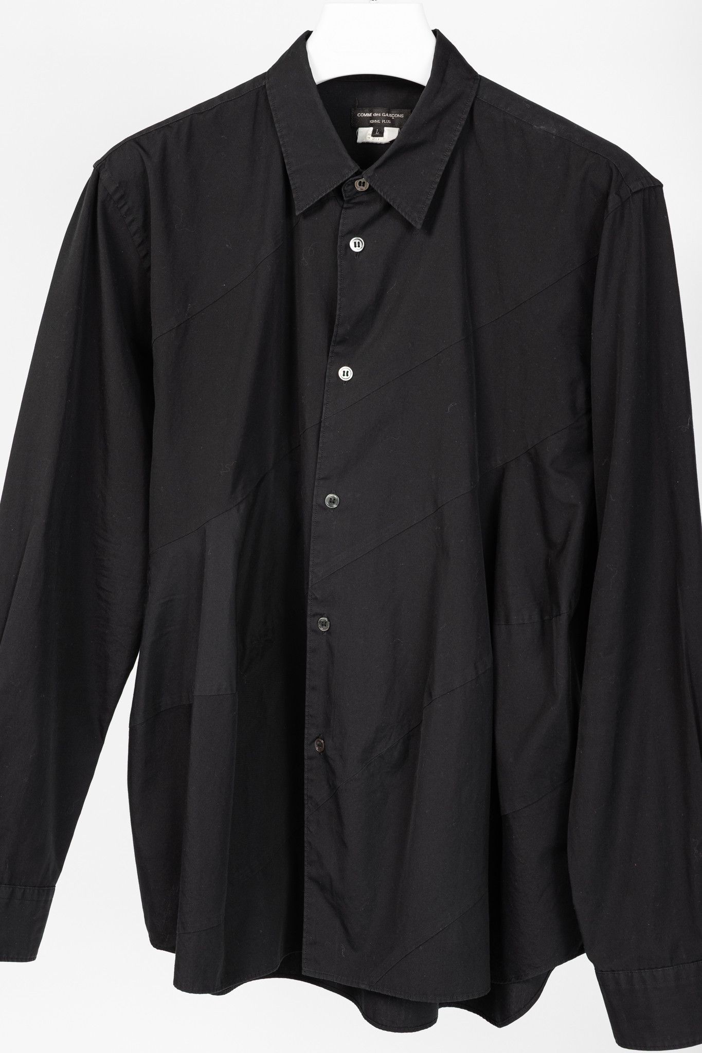Comme des Garcons Homme Plus Comme des Garcons Homme Plus Diagonal-Panel Buttoned Shirt Size US L / EU 52-54 / 3 - 3 Thumbnail