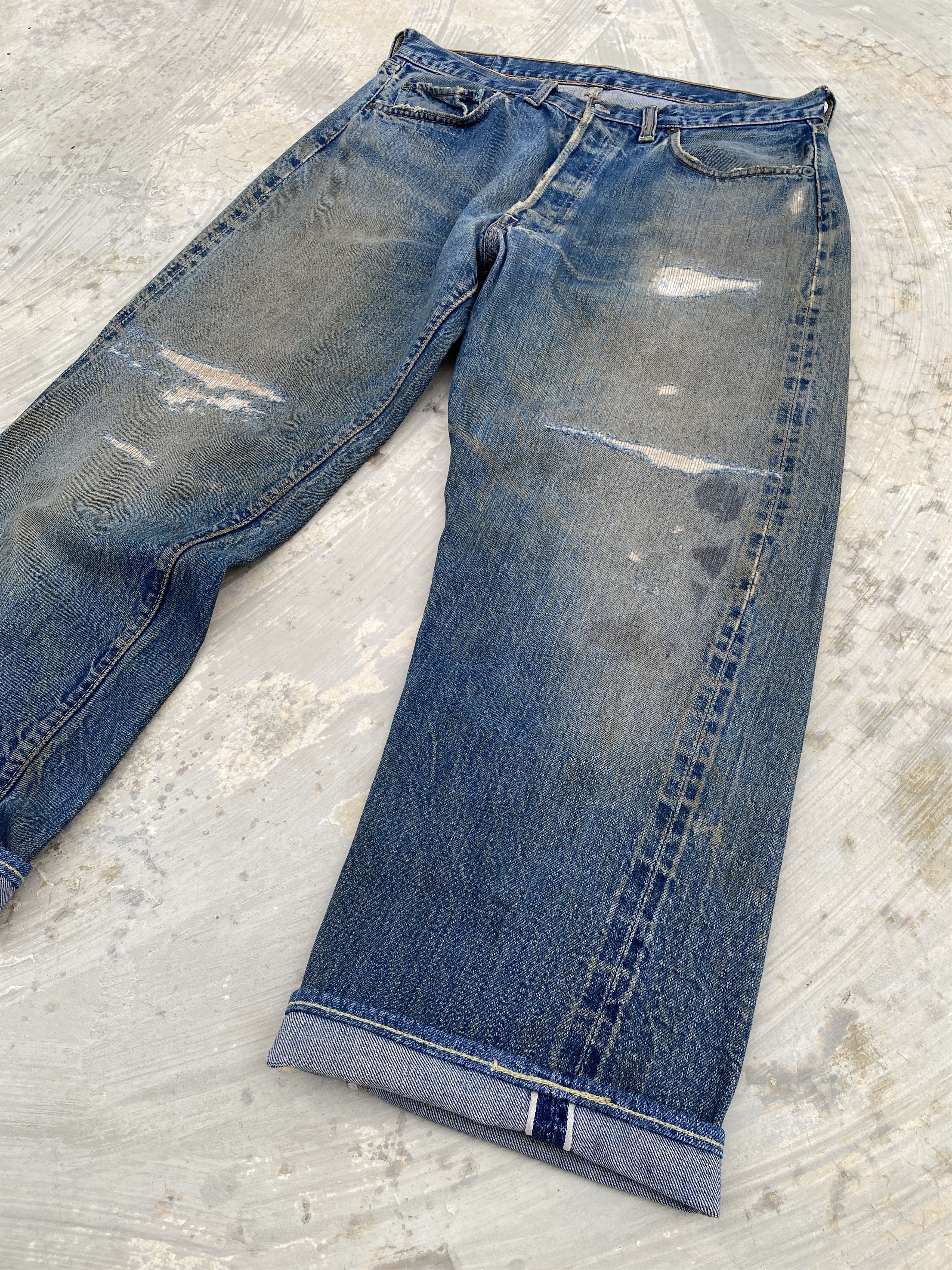 Levi's Vintage 60/70s Levis 501 Big E Redline #6 Selvedge Jeans Size US 33 - 5 Thumbnail