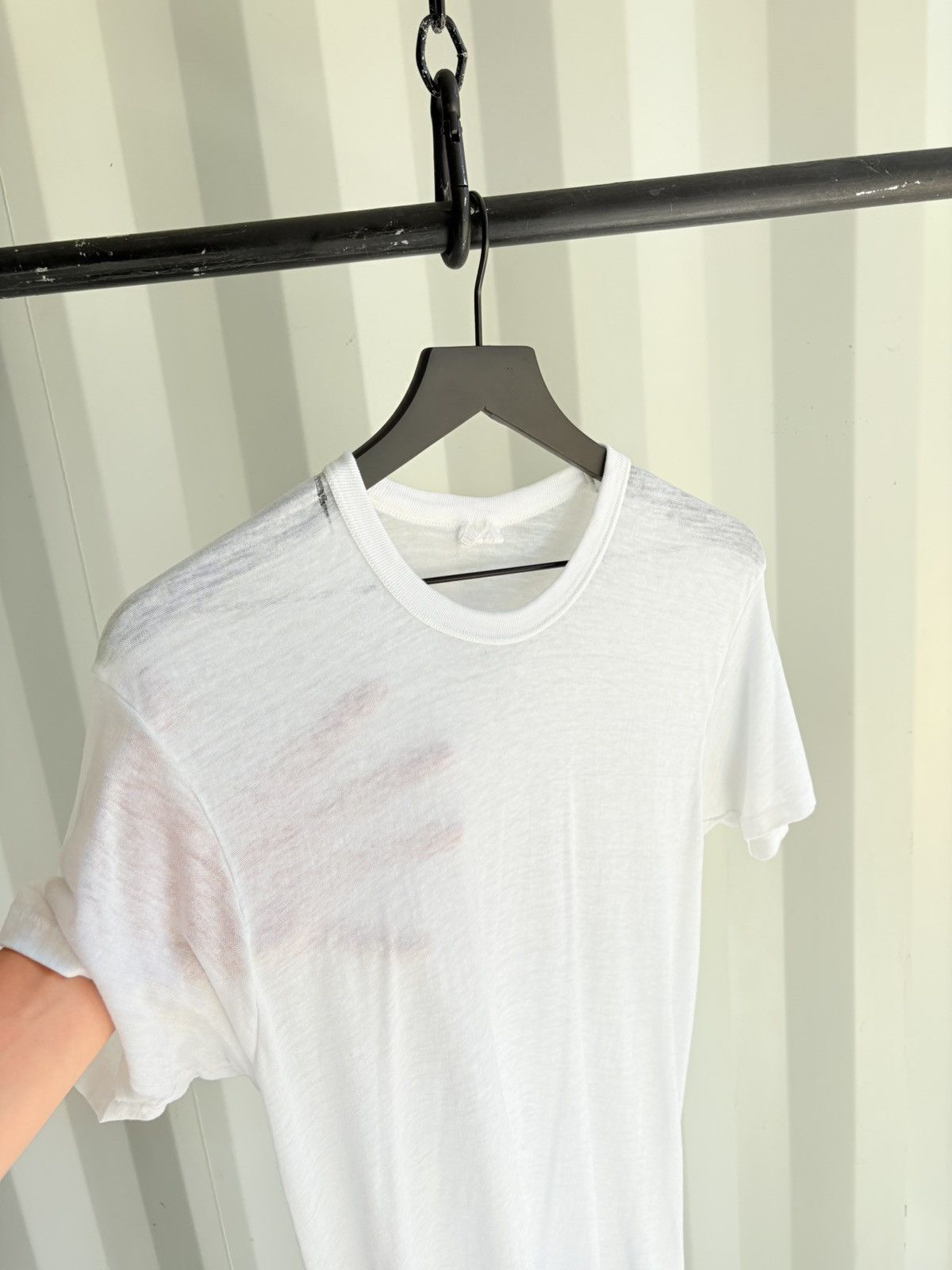 Vintage PAPER THIN Thrashed Sun Faded Tee Shirt Distressed ERD Size US XL / EU 56 / 4 - 2 Thumbnail