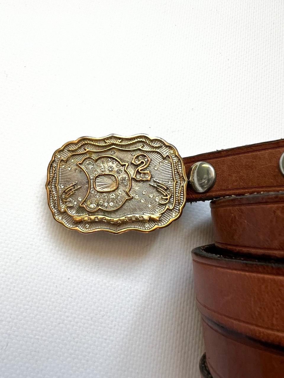 Dsquared2 Vintage Dsquared2 rhinestones leather belt buckle Dsquared Size ONE SIZE - 3 Thumbnail