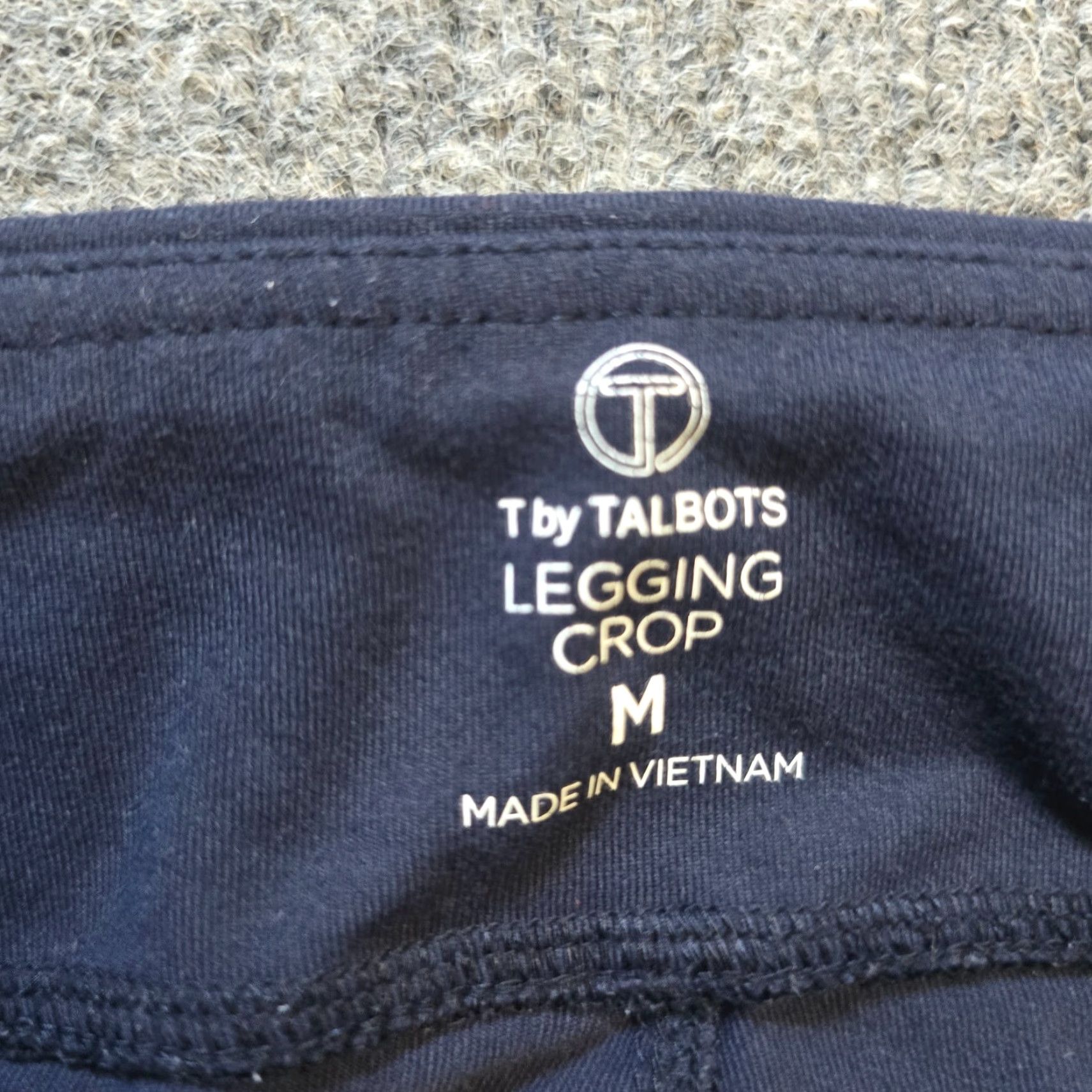 Talbots Talbots Pants Womens Medium Blue Tapered Cropped Sweatpants Casual Comfort Knit Cotton Spandex Logo Flat Front Vintage No N/A Size 32" / US 10 / IT 46 - 3 Thumbnail