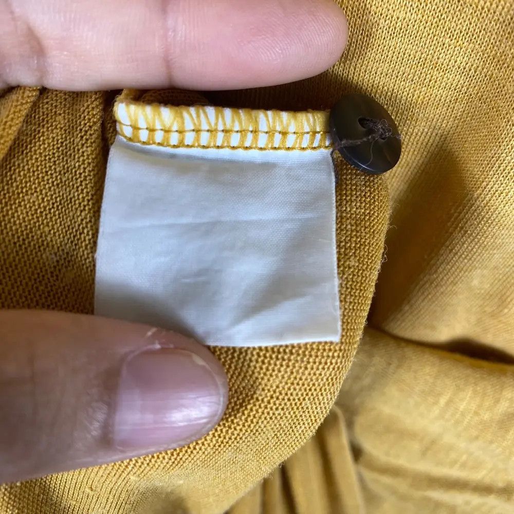 Christian Dior Monsieur Vintage 90's CHRISTIAN DIOR Monsieur Pocket Mustard Polo Size US L / EU 52-54 / 3 - 6 Thumbnail