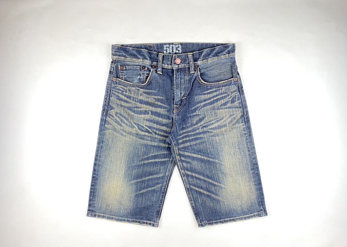 Edwin Edwin Shorts Denim Distressed Model 503 Blue Tripp Size US 32 / EU 48 - 1 Thumbnail