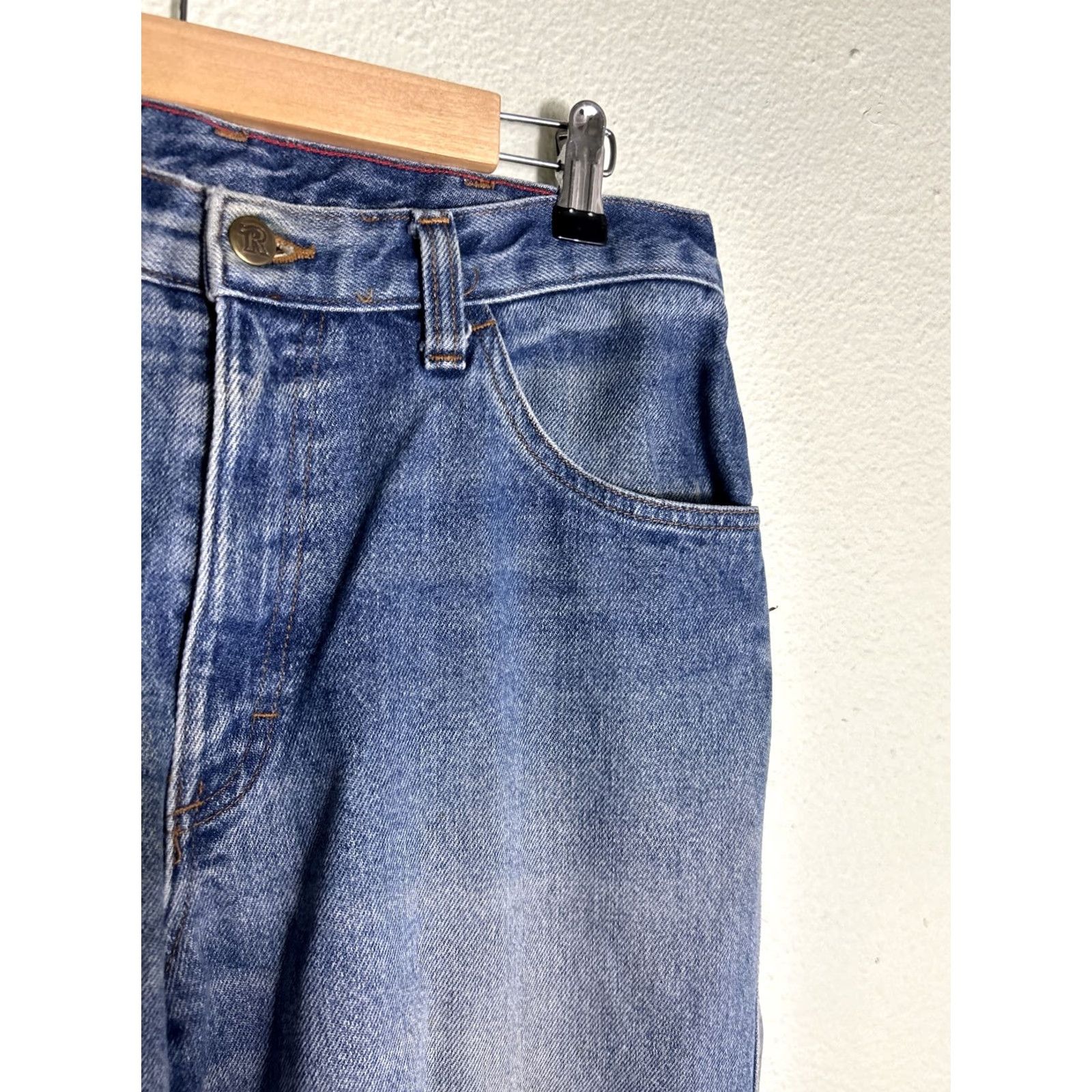 Vintage Riverside Flame Resistant Medium Wash Jeans Westex Indura 32x30 Mens Jeans Straight Orange 32x30 Size US 32 / EU 48 - 5 Thumbnail