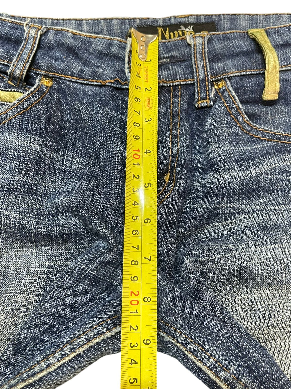 14th Addiction Vintage Japanese Brand Blue Faded Wash Style Flare Jeans Size US 28 / EU 44 - 15 Thumbnail