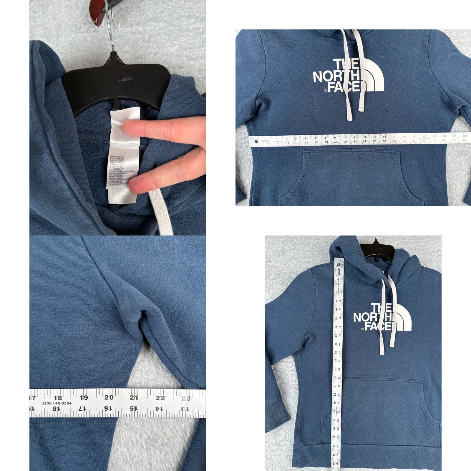 The North Face The North Face Hoodie Womens XL Blue Logo Pullover Jersey Crew Neck Size XL / US 12-14 / IT 48-50 - 8 Thumbnail