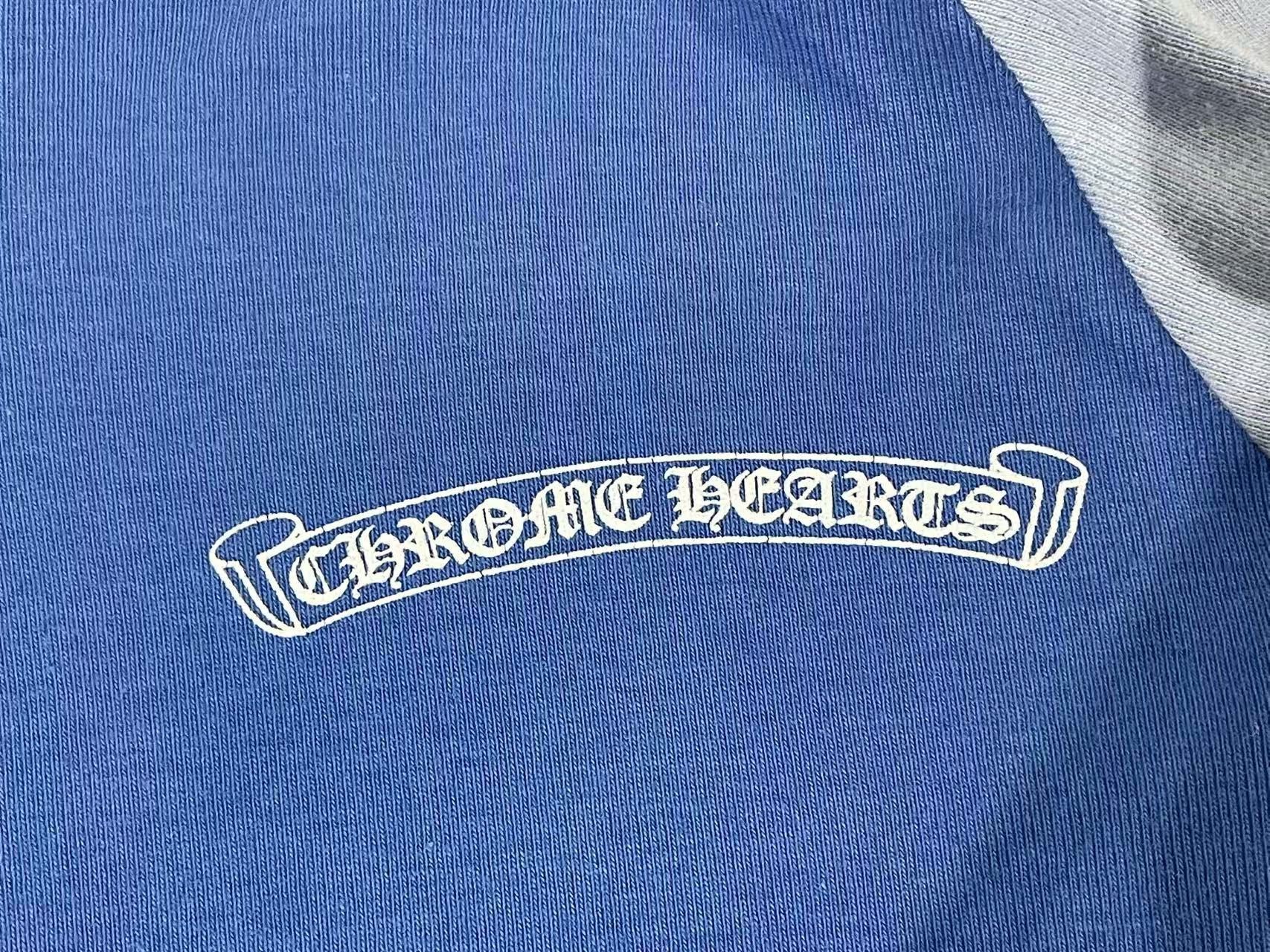 Chrome Hearts Chrome Hearts Blue Floral Long Mid Sleeve Babyshirt Size M / US 6-8 / IT 42-44 - 4 Thumbnail