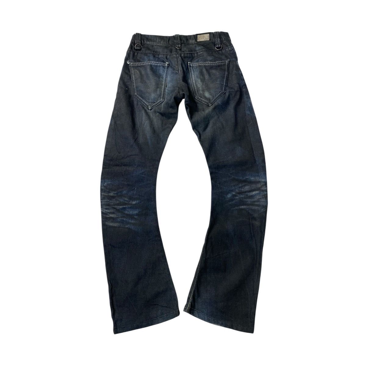 BUFFALO BOBS ✨ Archive Buffalo Bobs Curve Spiral Waxed Flared Punk Denim Size US 30 / EU 46 - 12 Thumbnail