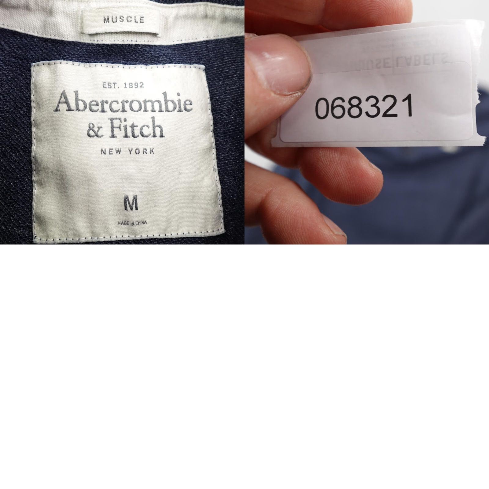 Abercrombie & Fitch Abercrombie & Fitch Sweatshirt Mens Medium Blue Henley Fleece Moose Logo Preppy Mens Size US M / EU 48-50 / 2 - 8 Thumbnail