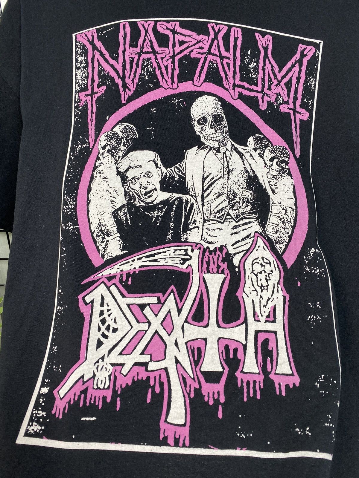 Band Tees Napalm Death Tee T shirt Men Oversized L big logo album Size US XXL / EU 58 / 5 - 10 Thumbnail