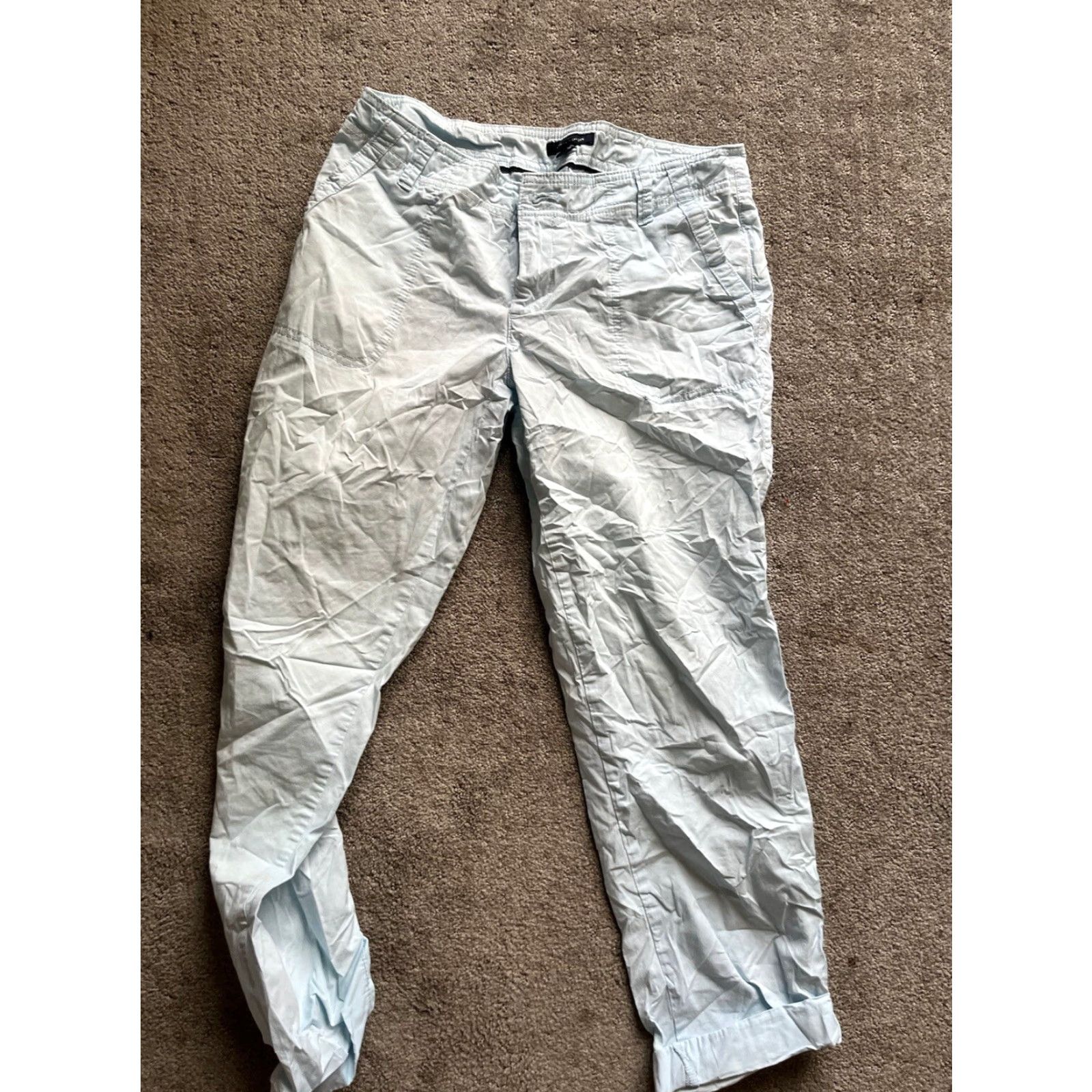 Tommy Hilfiger VINTAGE Tommy Hilfiger Womens Pants Capri Size 0 Light Blue Classic Casual 90s Size 25" / US 0 / IT 36 - 3 Thumbnail