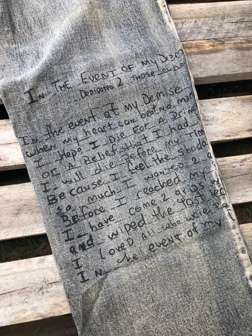 Makaveli × Vintage Vintage Makaveli Tupac Shakur Denim Jeans Size US 32 / EU 48 - 8 Thumbnail