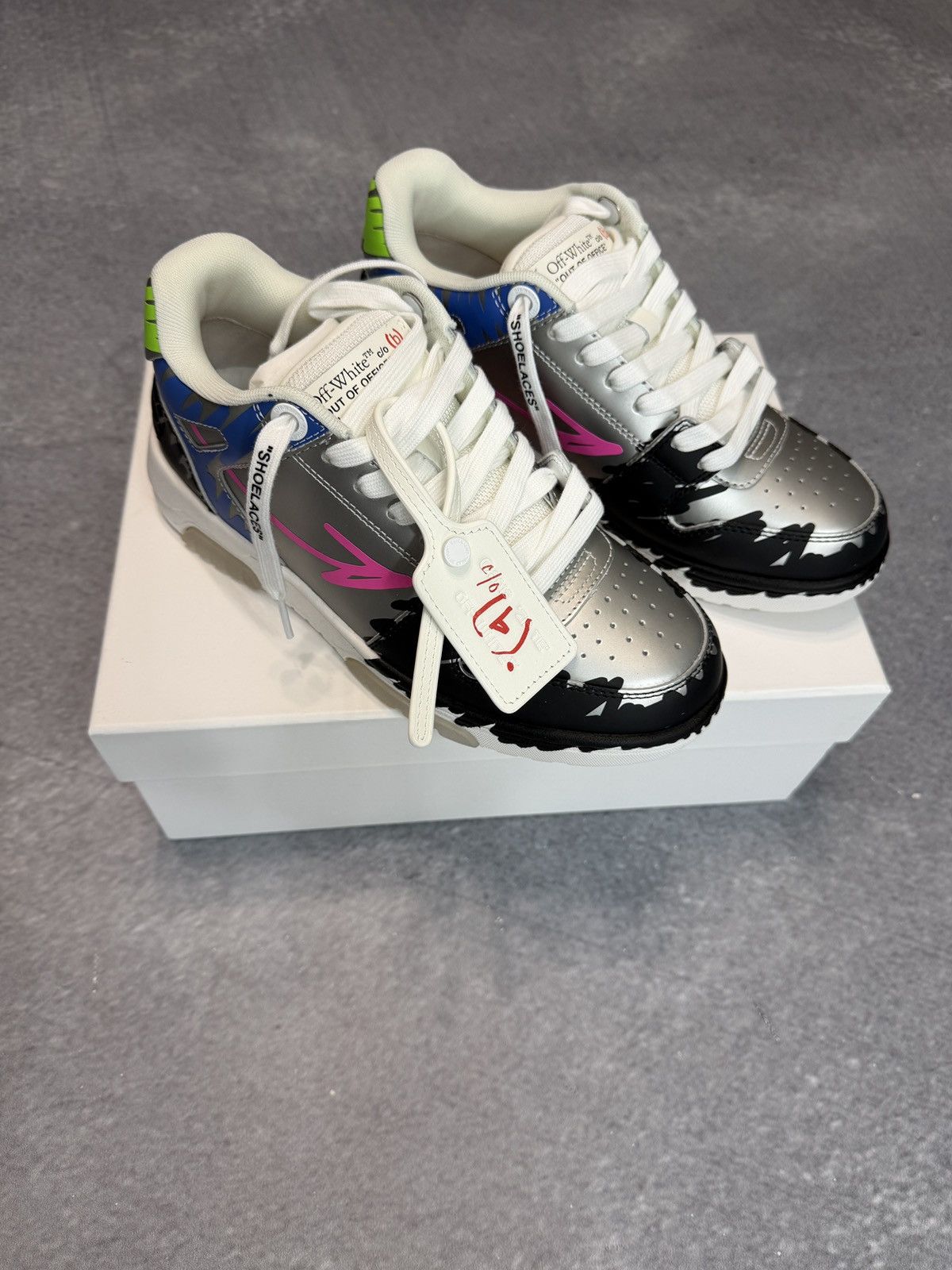 (B).Stroy × Off-White Off-White x Bstroy Out Of Office Sneakers Size US 8 / IT 38 - 1 Thumbnail