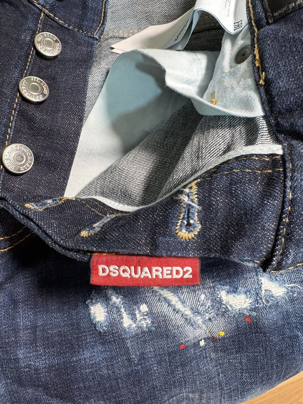 Dsquared2 Dsquared2 2021 "Cool Guy" Distressed Paint Splatter Jeans Size US 30 / EU 46 - 9 Thumbnail