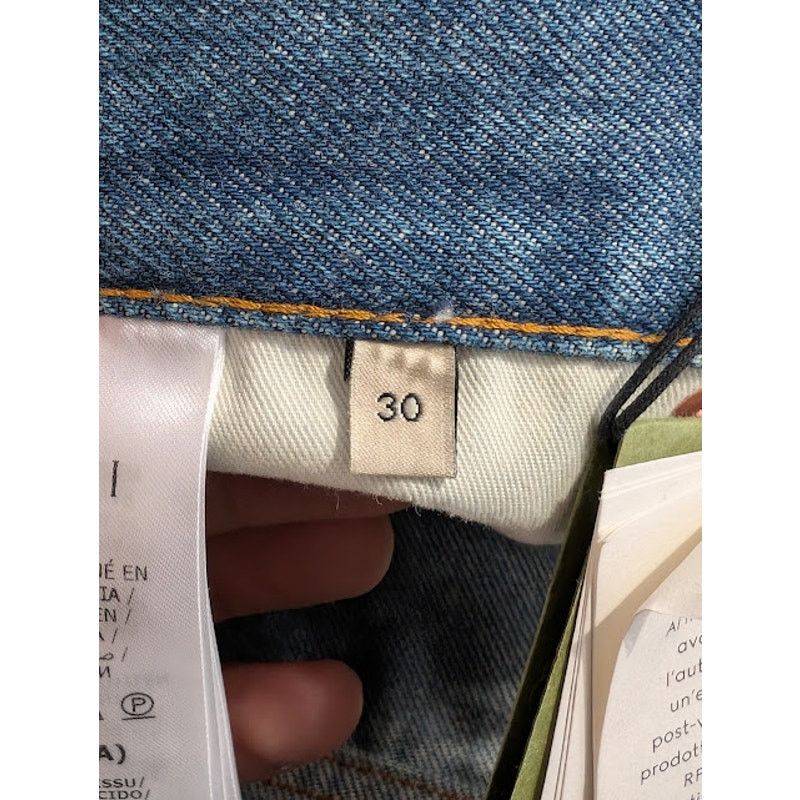 Gucci o1rshd1 Eco Washed Org Denim in Blue Size US 30 / EU 46 - 16 Thumbnail