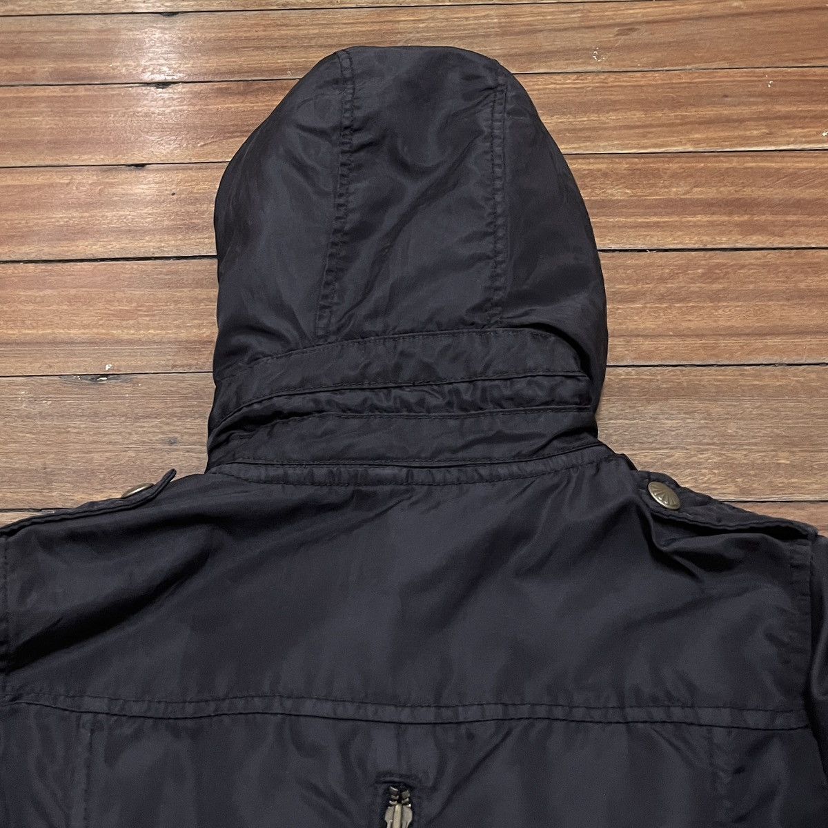 Japanese Brand Very Rare Vintage Nxeyed Fur Tactical Bomber Jacket 2000s Size US S / EU 44-46 / 1 - 4 Thumbnail