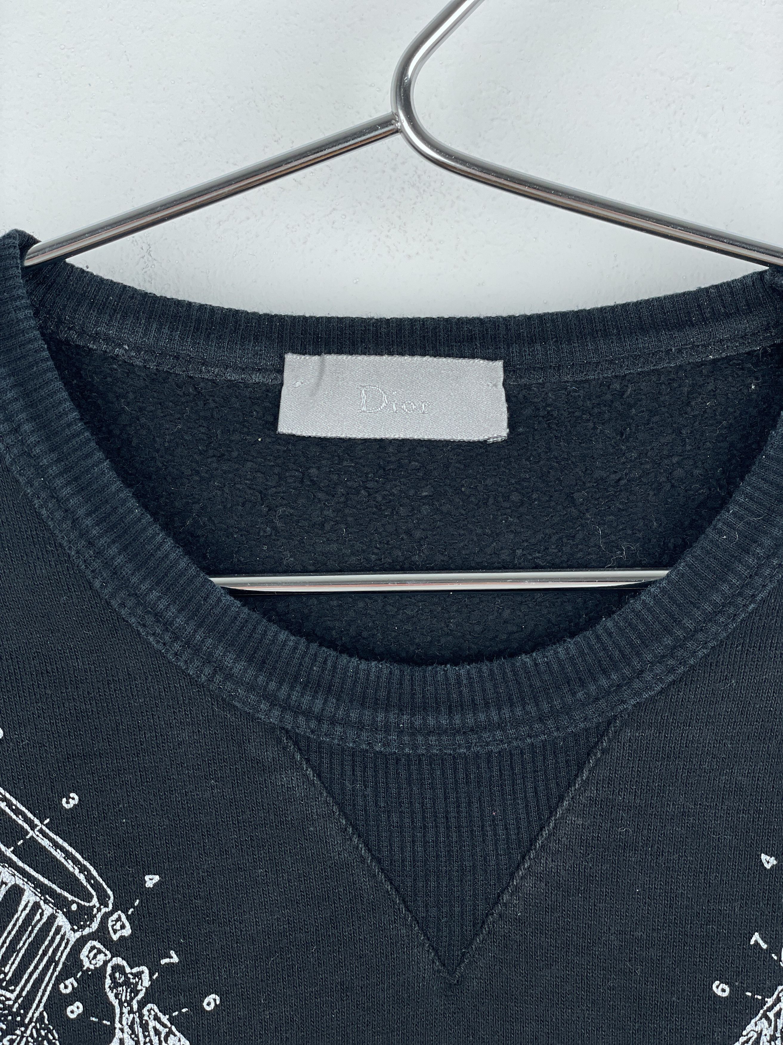 トップス Dior Homme Navigate inexorable flight T Dior Dior Homme AW07 Inexorable Flight Angel Wing Sweatshirt