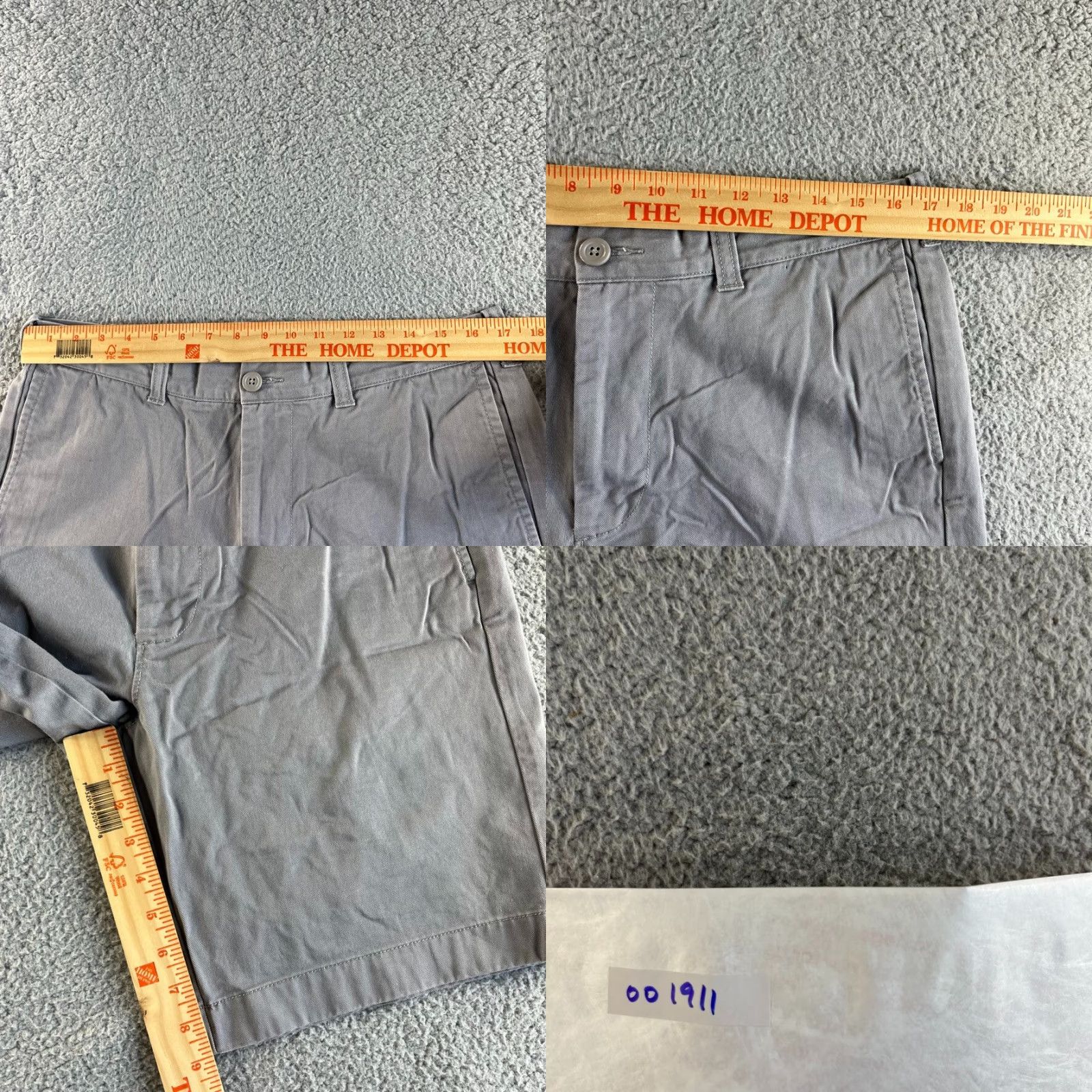 J.Crew J. Crew Gramercy Shorts Mens 34 Gray Chino Flat Front Twill Outdoor Beach 9" Inseam Size US 34 / EU 50 - 8 Thumbnail