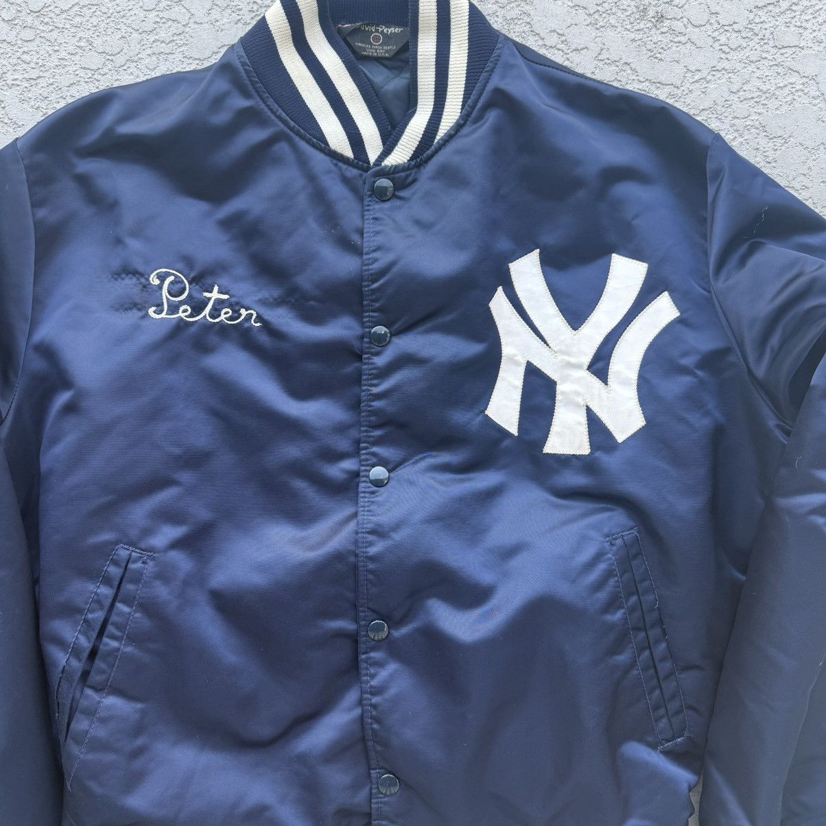MLB Vintage 80’s New York Yankees Button Up Jacket Size US M / EU 48-50 / 2 - 4 Thumbnail