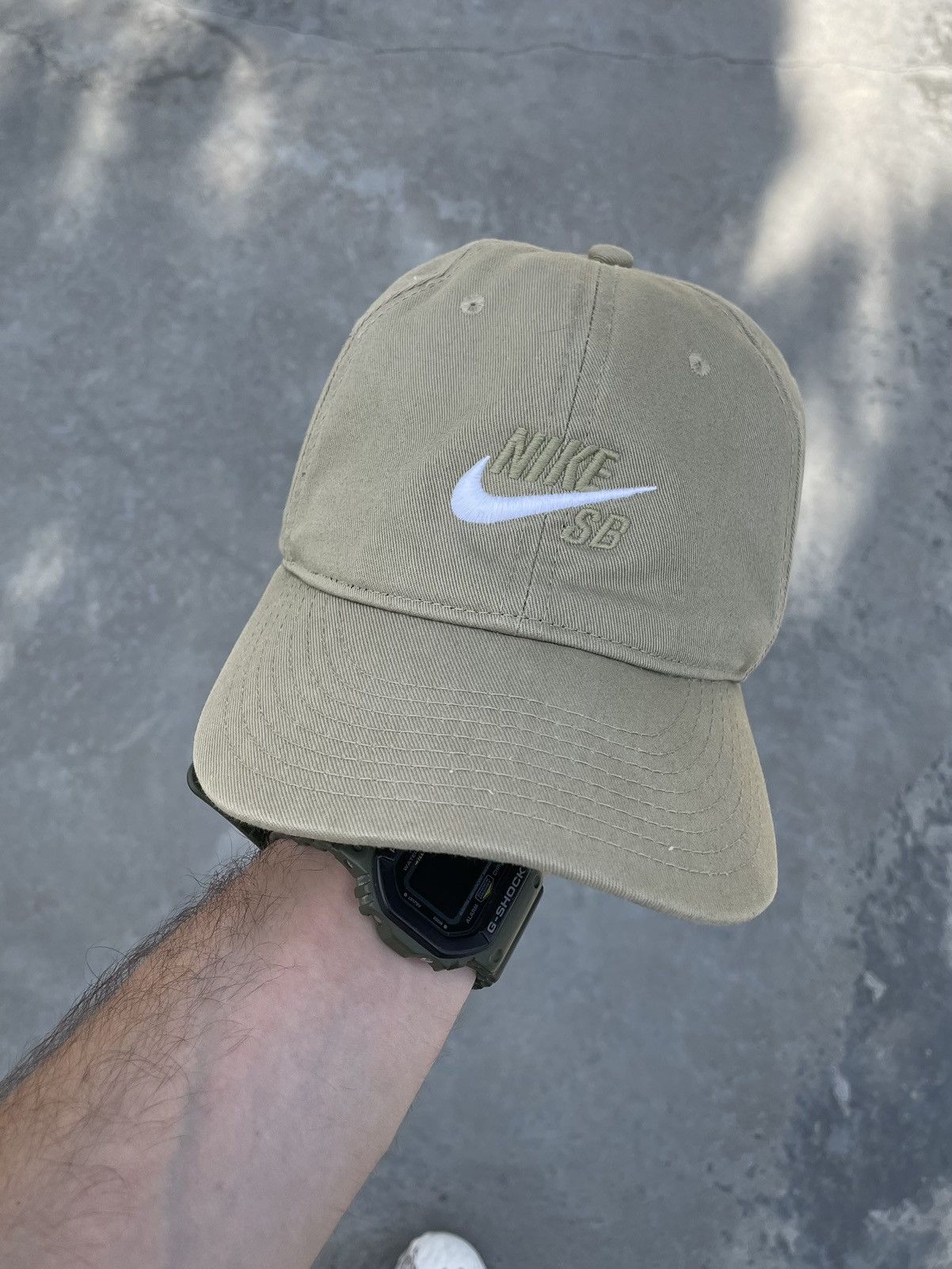 Nike Vintage Nike SB Cap Y2K Hat Skaters Khaki Streetwear Size ONE SIZE - 1 Thumbnail