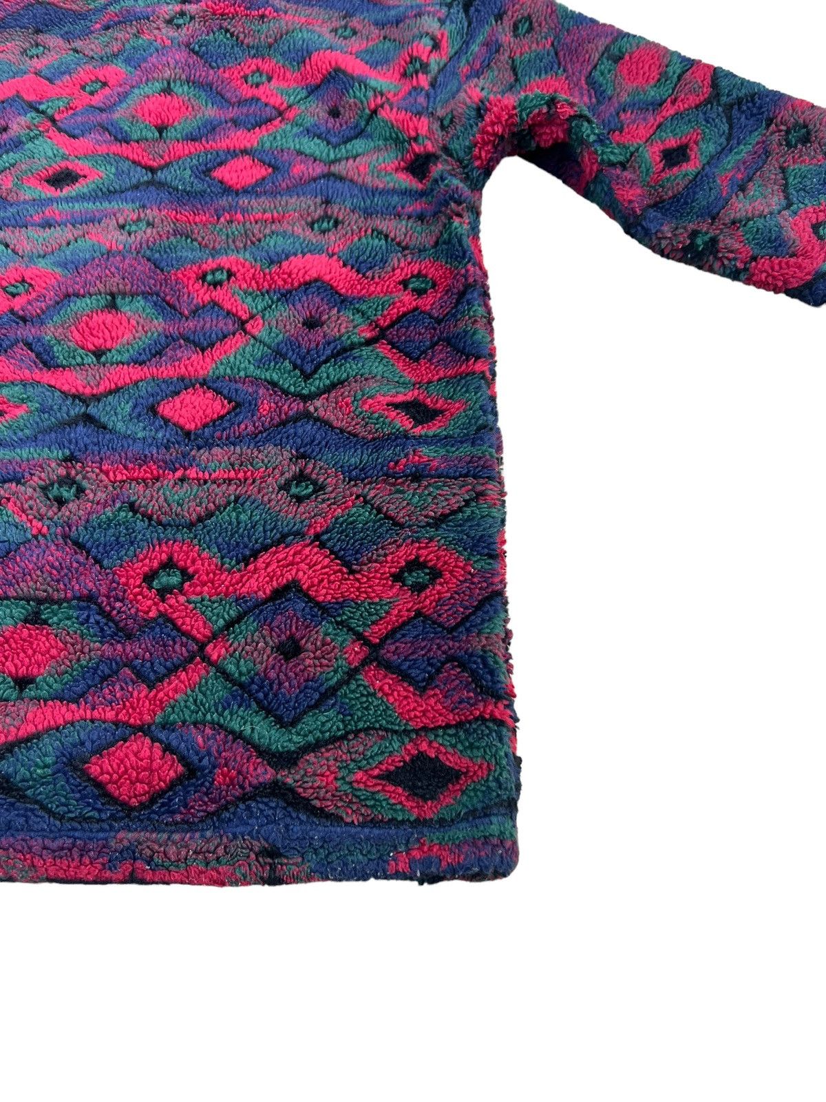 Woolrich Woolen Mills Vintage 90s WOOLRICH Usa Tribal Pullover Bulky Fleece Jacket Size US S / EU 44-46 / 1 - 17 Thumbnail