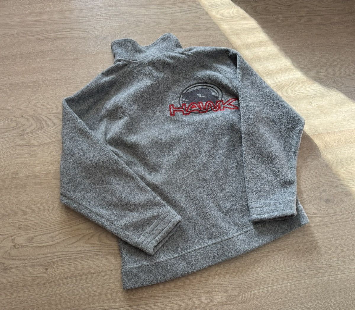 Hawk Vintage 00’s Hawk Skateboarding y2k Fleece Pullover Size US S / EU 44-46 / 1 - 5 Thumbnail