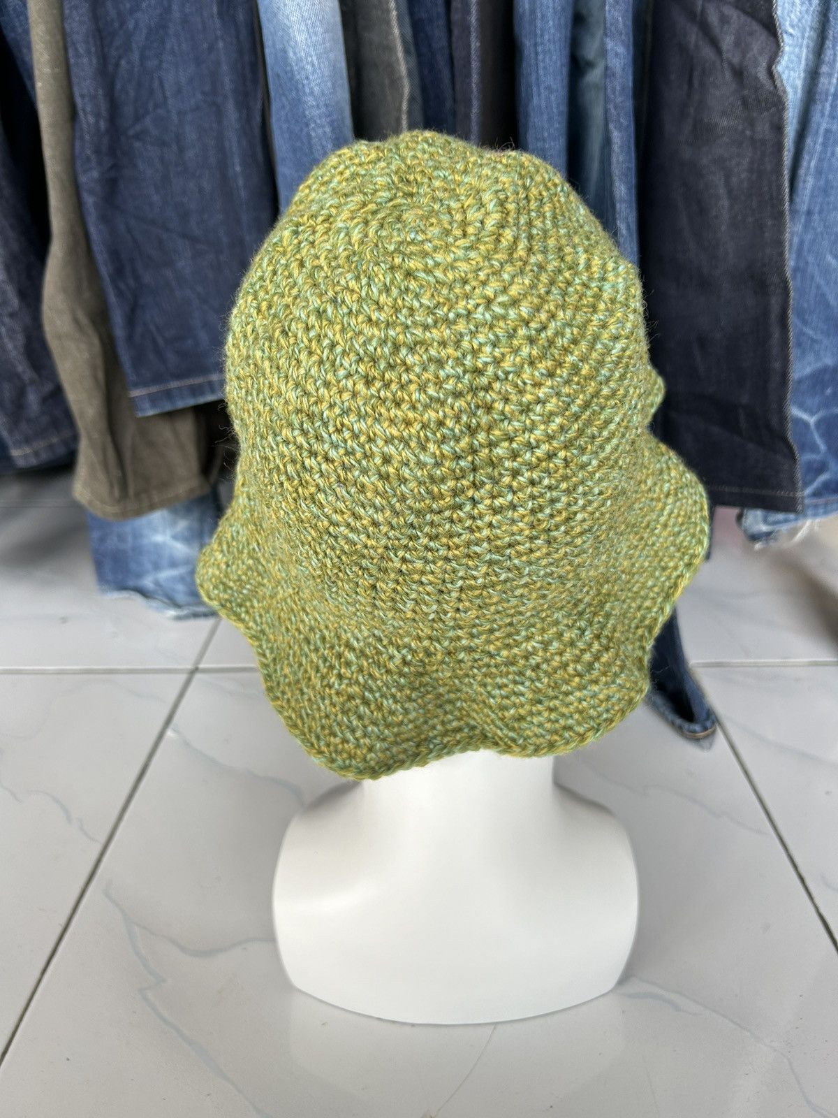 Japanese Brand × Kapital × Vintage Crochet Knitted Hanmade Bucket Hats Rare☠️☠️ Size ONE SIZE - 4 Thumbnail