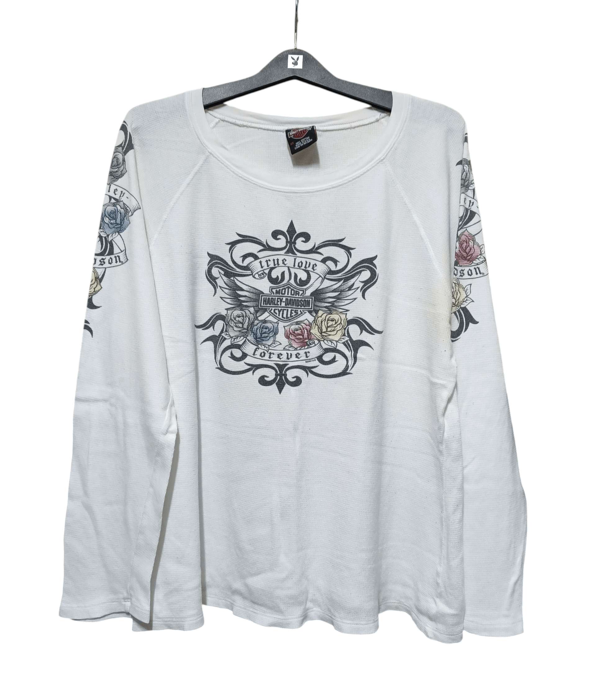 Harley Davidson Y2K HD True Love Forever Long Sleeve T.Shirt Size XXL / US 16-18 / IT 52-54 - 1 Thumbnail