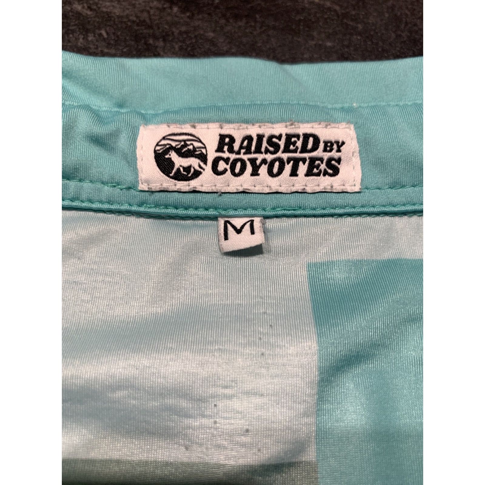 Vintage Raised By Coyotes Polo Shirt Mens Medium M Short Sleeve Green Pickleball Clothing Size US M / EU 48-50 / 2 - 5 Thumbnail
