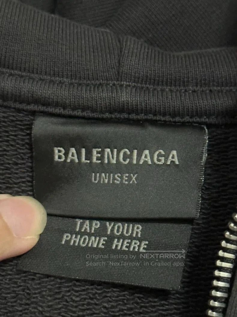 Balenciaga Balenciaga Eaby collaboration black zip-up hoodie. Size US XL / EU 56 / 4 - 4 Thumbnail