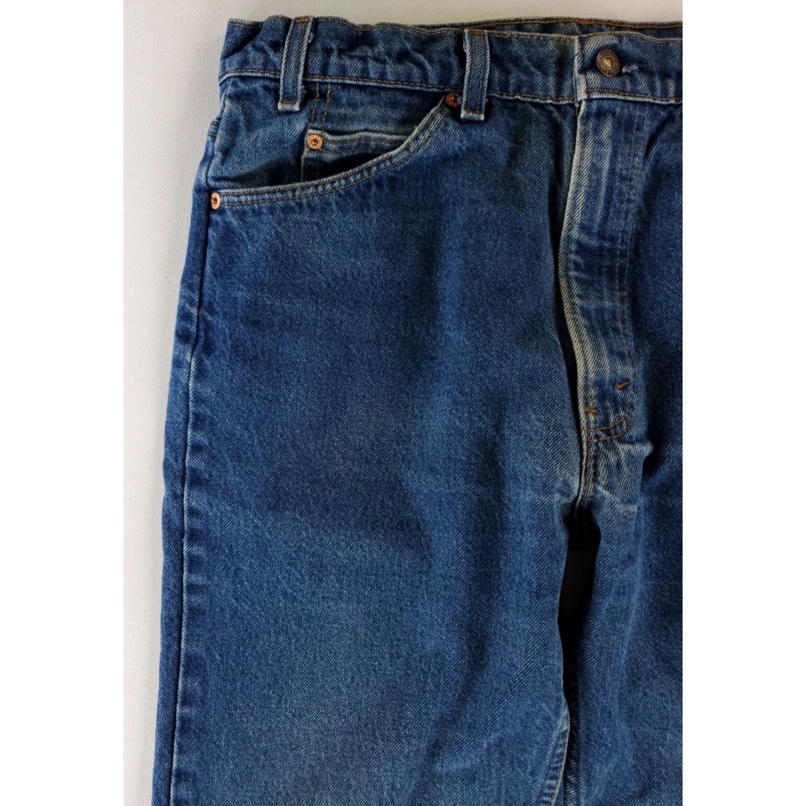 Levi's VINTAGE Levi's 517 Jeans Blue Mens 36 Inseam 34 Bootcut Whiskering Fade 80s 36x36 (36x34 Actual) Mens Size US 36 / EU 52 - 5 Thumbnail
