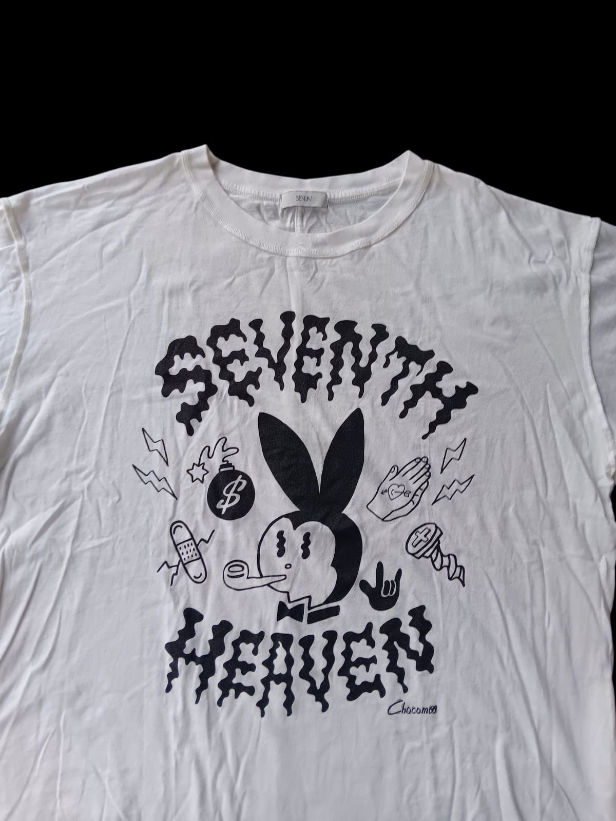 Seventh Heaven Studio Sevent Heaven white tee Size US M / EU 48-50 / 2 - 2 Thumbnail