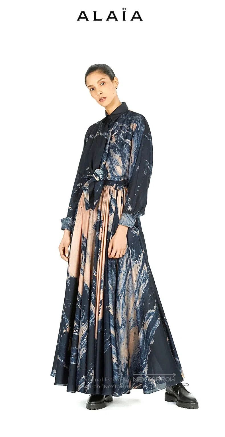 Alaia Alaia Ink Mulberry Silk Shirt Size S / US 4 / IT 40 - 1 Thumbnail