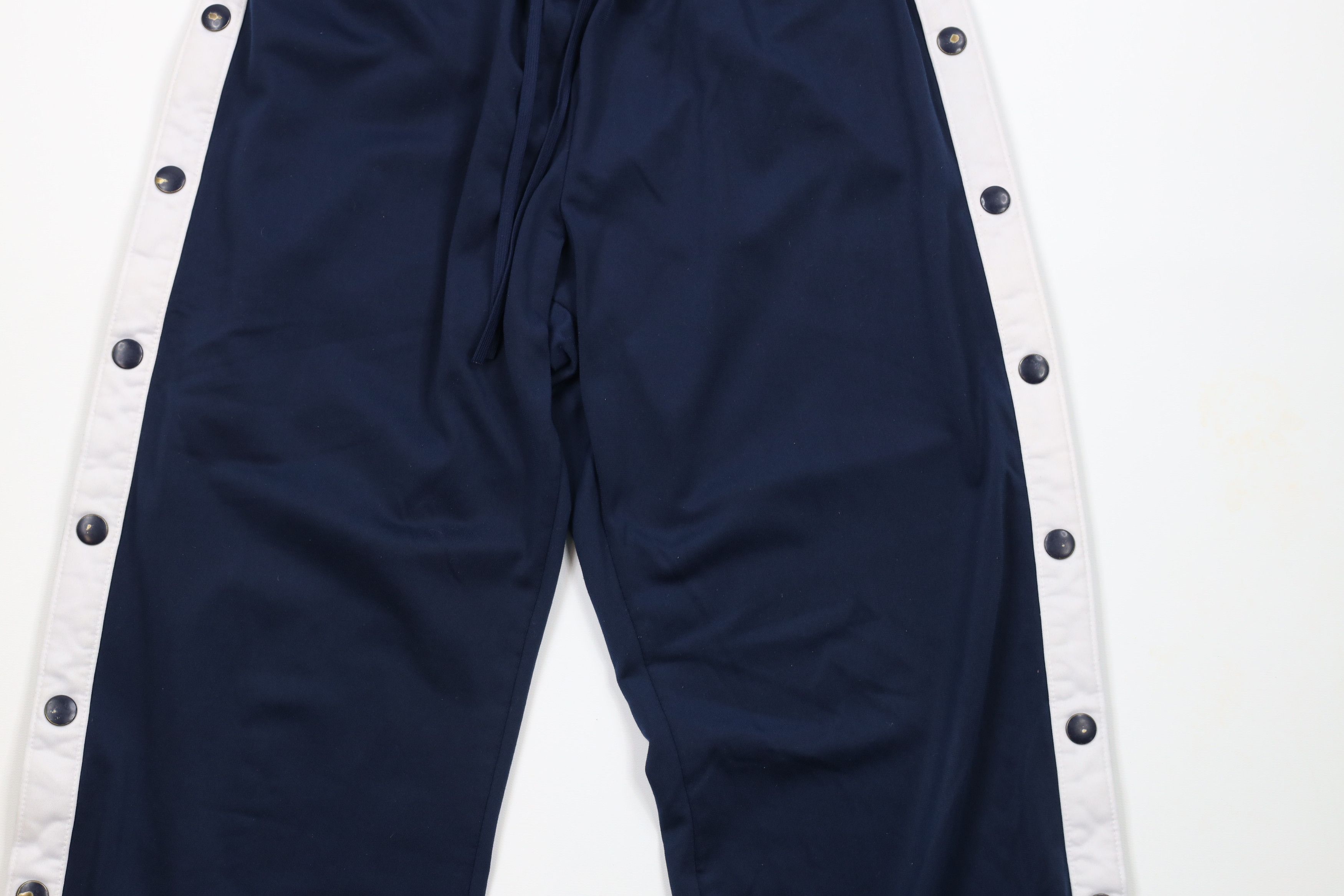 Nike × Vintage Vintage Nike Scott Mini Swoosh Wide Leg Tearaway Pants Blue Size US 34 / EU 50 - 3 Thumbnail
