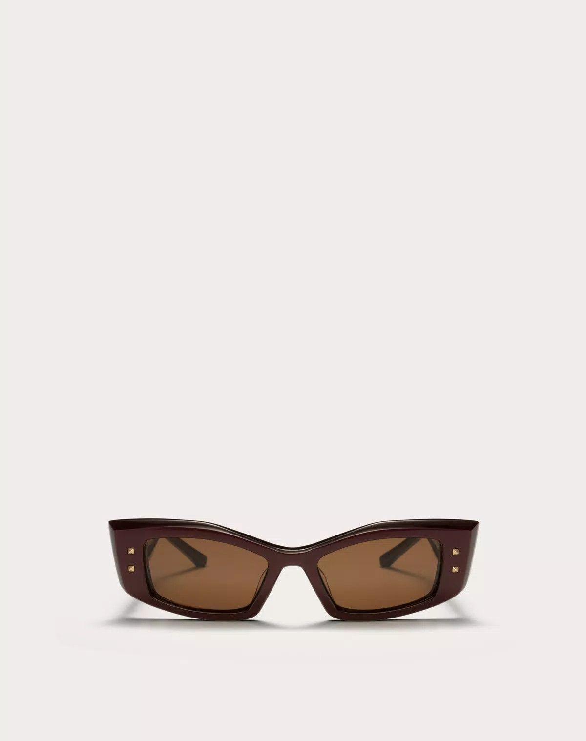 Valentino oc11z0725 Size: 52/ Rectangular Acetate in Brown/Gold Size ONE SIZE - 1 Thumbnail