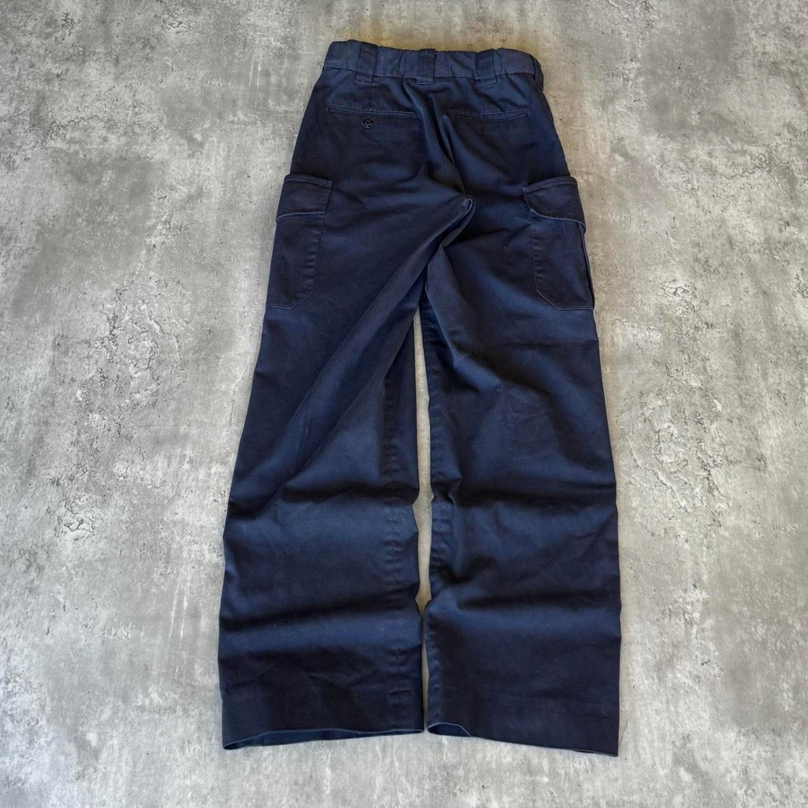 Vintage Flying Cross Navy Blue Essential Cargo Pants Size US 27 - 2 Thumbnail